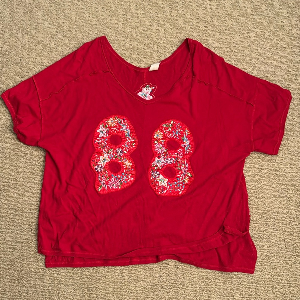 We The Free embroidered tee women’s L